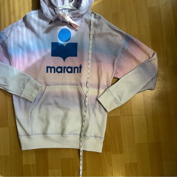 Isabel Marant Étoile Mansel Gradient Hoodie Size 8 Streetwear Designer Casual - Picture 14 of 16